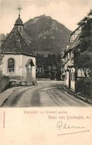 AK / Ansichtskarte Drachenfels Kapelle Kat. Koenigswinter