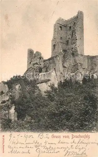 AK / Ansichtskarte Drachenfels Ruine Kat. Koenigswinter