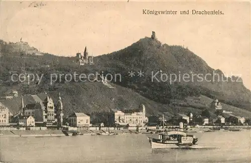 AK / Ansichtskarte Koenigswinter Drachenfels Kat. Koenigswinter