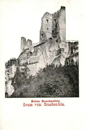 AK / Ansichtskarte Drachenfels Ruine Kat. Koenigswinter