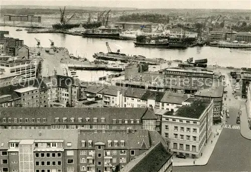 AK / Ansichtskarte Kiel Blick auf Hafen und Werftanlagen Kat. Kiel