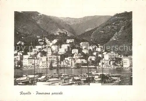 AK / Ansichtskarte Rapallo Liguria Panorama parziale Porto Kat. Rapallo