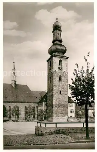 AK / Ansichtskarte Bad Bergzabern Glockenturm der Ev Kirche Kat. Bad Bergzabern