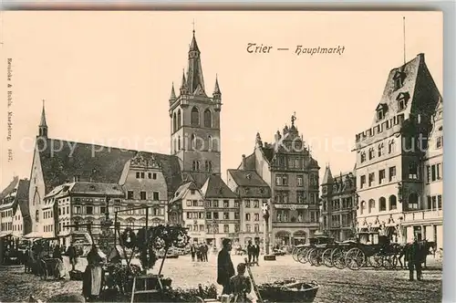 AK / Ansichtskarte Trier Hauptmarkt Kat. Trier