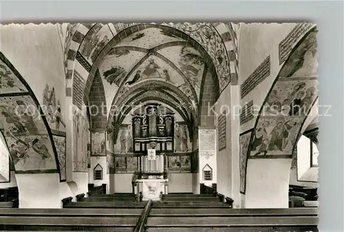AK / Ansichtskarte Lieberhausen Bunte Kerk Innenansicht Kat. Gummersbach