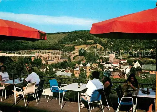 AK / Ansichtskarte Muenstereifel Bad Burg Terrasse Kat. Bad Muenstereifel