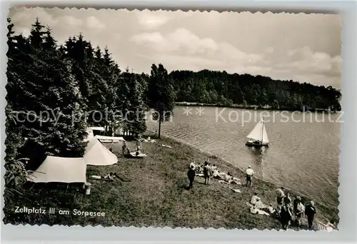 AK / Ansichtskarte Langscheid Eifel Zeltplatz III Sorpesee Kat. Bad Muenstereifel