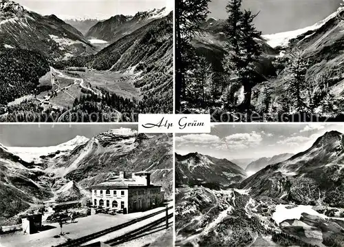 AK / Ansichtskarte Alp Gruem Bergstation Bergrestaurant Paluegletscher Berninagruppe Kat. Alp Gruem