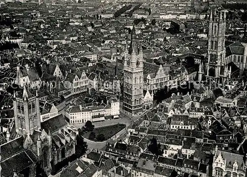 AK / Ansichtskarte Gand Belgien Vue generale de la Ville vue prise en avion Kat. Gent Flandern