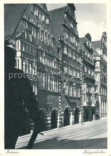 AK / Ansichtskarte Bremen Buergerstuben Giebelhaeuser Altstadt Kat. Bremen