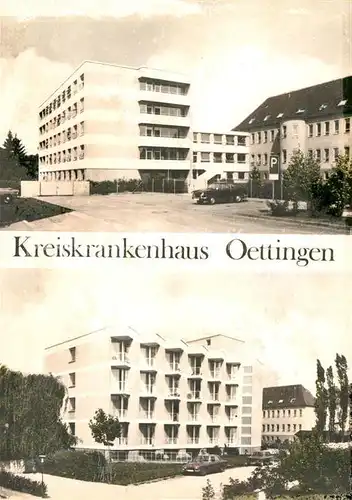 AK / Ansichtskarte Oettingen Kreiskrankenhaus Kat. Oettingen i.Bay.
