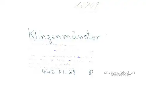 AK / Ansichtskarte Klingenmuenster Fliegeraufnahme Burg Kat. Klingenmuenster