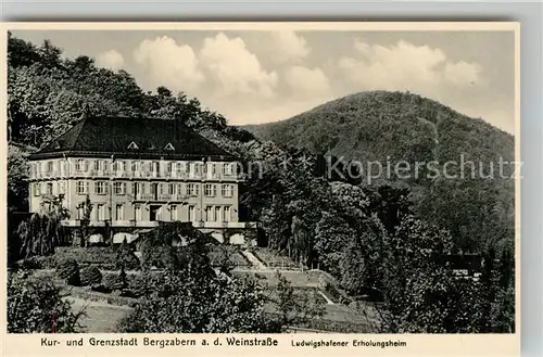 AK / Ansichtskarte Bad Bergzabern Ludwigshafener Erholungsheim Kat. Bad Bergzabern