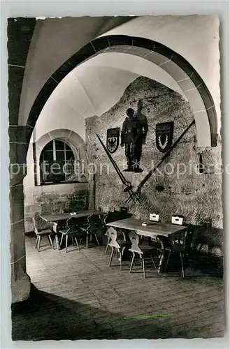 AK / Ansichtskarte Bad Bergzabern Burg Berwartstein Rittersaal Kat. Bad Bergzabern