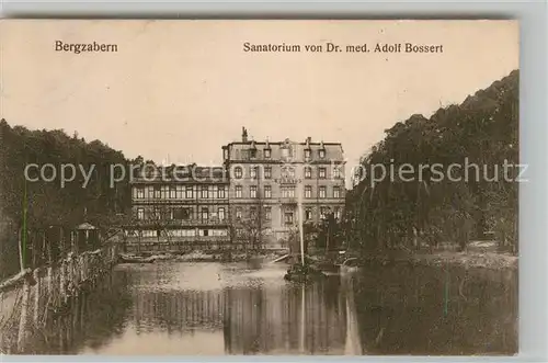 AK / Ansichtskarte Bad Bergzabern Sanatorium Dr med Adolf Bossert Kat. Bad Bergzabern