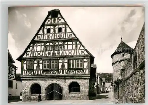 AK / Ansichtskarte Doerrenbach Historisches Rathaus mit Kirchenberg Kat. Bad Bergzabern