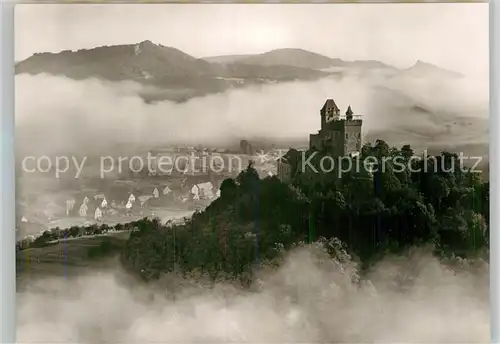 AK / Ansichtskarte Bad Bergzabern Ritterburg Berwartstein im Nebel Kat. Bad Bergzabern