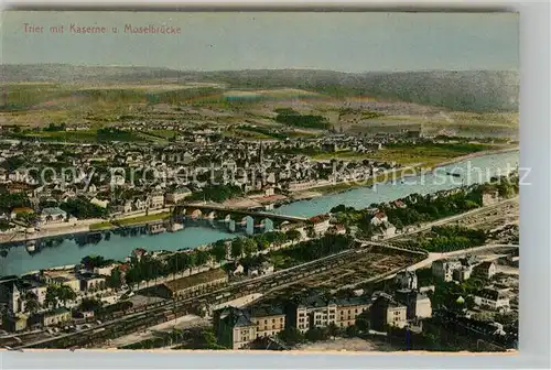 AK / Ansichtskarte Trier Panorama Moselbruecke Kaserne Kat. Trier