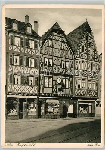 AK / Ansichtskarte Trier Am Hauptmarkt Kat. Trier