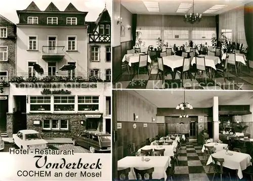 AK / Ansichtskarte Cochem Mosel Hotel Restaurant Vonderbeck Kat. Cochem