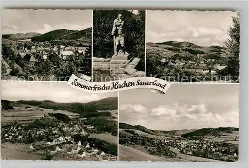 AK / Ansichtskarte Hachen Sauerland Denkmal Panoramen Kat. Sundern (Sauerland)