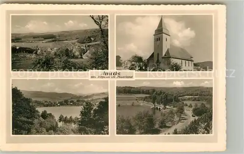 AK / Ansichtskarte Amecke Kirche Panoramen Kat. Sundern (Sauerland)