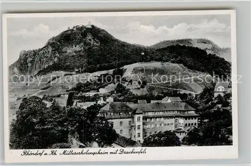 AK / Ansichtskarte Rhoendorf Muettererholungsheim Drachenfels Kat. Bad Honnef