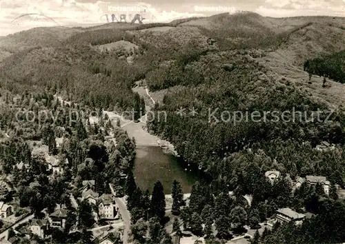 AK / Ansichtskarte Bad Sachsa Harz Kurviertel mit Schmelzteich Katzenstein und Ravensberg Fliegeraufnahme Kat. Bad Sachsa