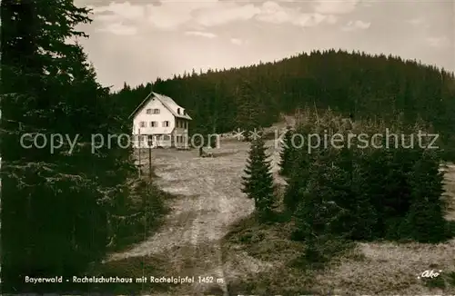 AK / Ansichtskarte Bayerwald Rachelschutzhaus mit Rachelgipfel Bayerischer Wald Kat. Bad Kreuth
