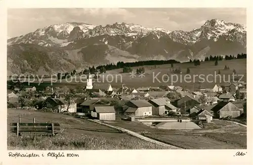 AK / Ansichtskarte Rosshaupten Forggensee Panorama Blick zur Hochplatte Kraehe Hoher Straussberg Ammergauer Alpen Kat. Rosshaupten
