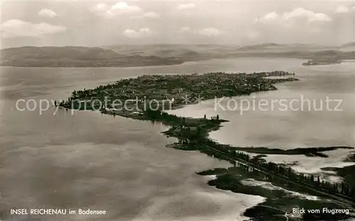 AK / Ansichtskarte Insel Reichenau Fliegeraufnahme Kat. Reichenau Bodensee