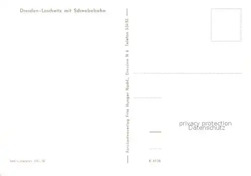 AK / Ansichtskarte Schwebebahn Dresden Loschwitz  Kat. Bahnen