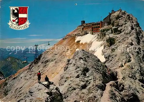 AK / Ansichtskarte Seilbahn Zugspitze Muenchnerhaus  Kat. Bahnen