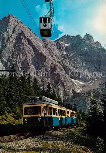 AK / Ansichtskarte Zahnradbahn Seilbahn Bayerische Zugspitzbahnen Zugspitzgipfel  Kat. Bergbahn