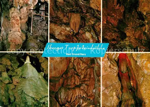 AK / Ansichtskarte Hoehlen Caves Grottes Iberger Tropfsteinhoehle Bad Grund Hoehlenbach Fledermaus Madonna Kat. Berge