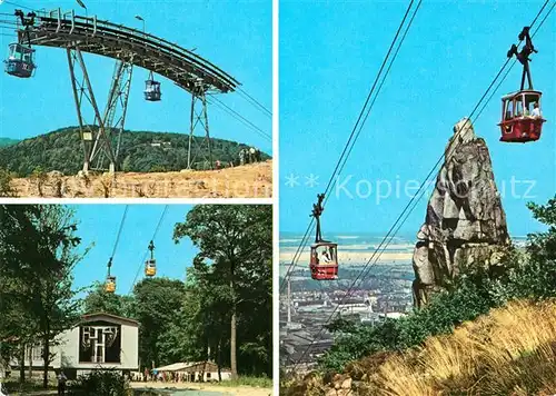 AK / Ansichtskarte Seilbahn Thale Hexentanzplatz  Kat. Bahnen