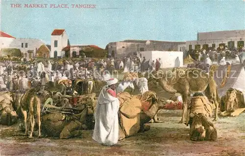 AK / Ansichtskarte Tangier Tangiers Tanger Market Place Kat. Marokko