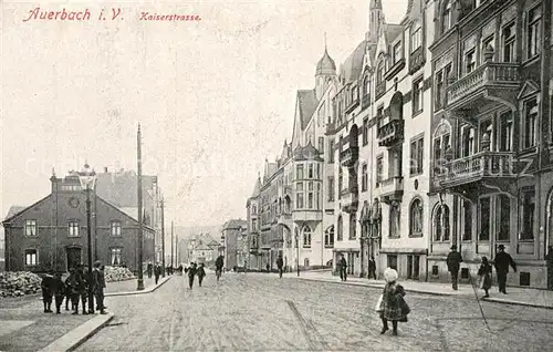 AK / Ansichtskarte Auerbach Vogtland Kaiserstrasse  Kat. Auerbach