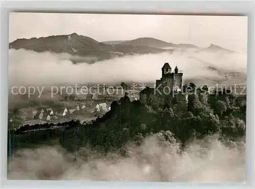 AK / Ansichtskarte Bad Bergzabern Ritterburg Berwartstein im Nebel Kat. Bad Bergzabern