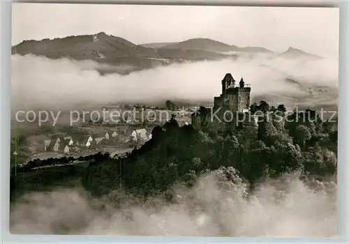 AK / Ansichtskarte Bad Bergzabern Ritterburg Berwartstein im Nebel Kat. Bad Bergzabern