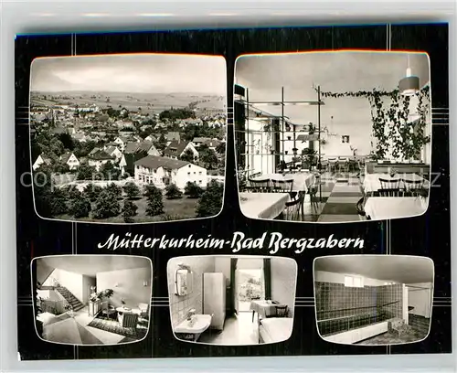AK / Ansichtskarte Bad Bergzabern Panorama Muetterkurheim Gaststaette Kureinrichtungen Kat. Bad Bergzabern