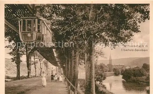 AK / Ansichtskarte Sonnborn Elberfeld Schwebebahn Kat. Wuppertal