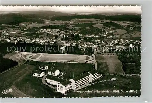 AK / Ansichtskarte Daun Eifel Fliegeraufnahme Knappschafts Sanatorium  Kat. Daun