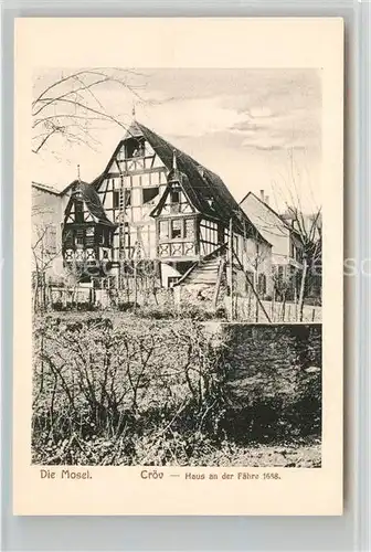 AK / Ansichtskarte Kroev Mosel Haus an der Faehre Kat. Kroev