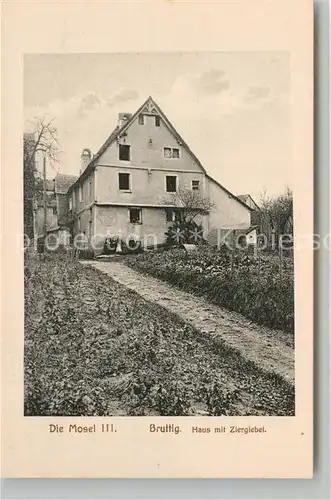 AK / Ansichtskarte Bruttig Mosel Haus mit Ziergiebel Kat. Bruttig Fankel
