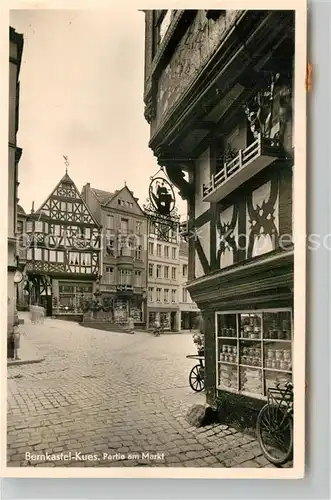 AK / Ansichtskarte Bernkastel Kues Partie am Markt Kat. Bernkastel Kues