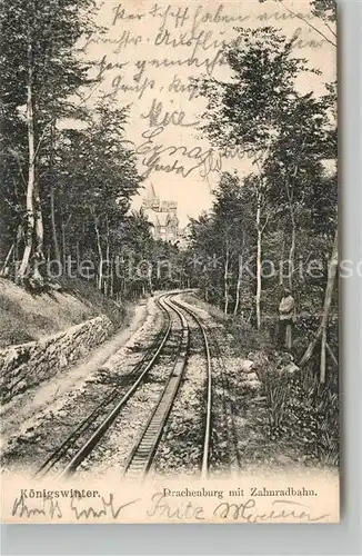 AK / Ansichtskarte Drachenburg Zahnradbahn Kat. Koenigswinter