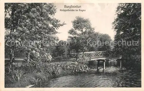 AK / Ansichtskarte Burgsteinfurt Knueppelbruecke im Bagno Kat. Steinfurt