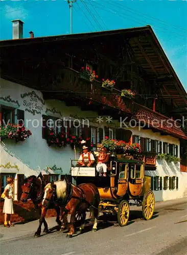 AK / Ansichtskarte Postkutsche Garmisch Partenkirchen  Kat. Post