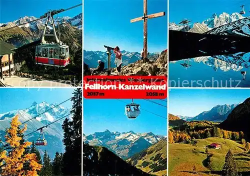 AK / Ansichtskarte Seilbahn Fellhorn Kanzelwand Oberstdorf Kleinwalsertal  Kat. Bahnen